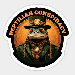 Reptilian Conspiracy - Illuminati - Anunnaki Sticker